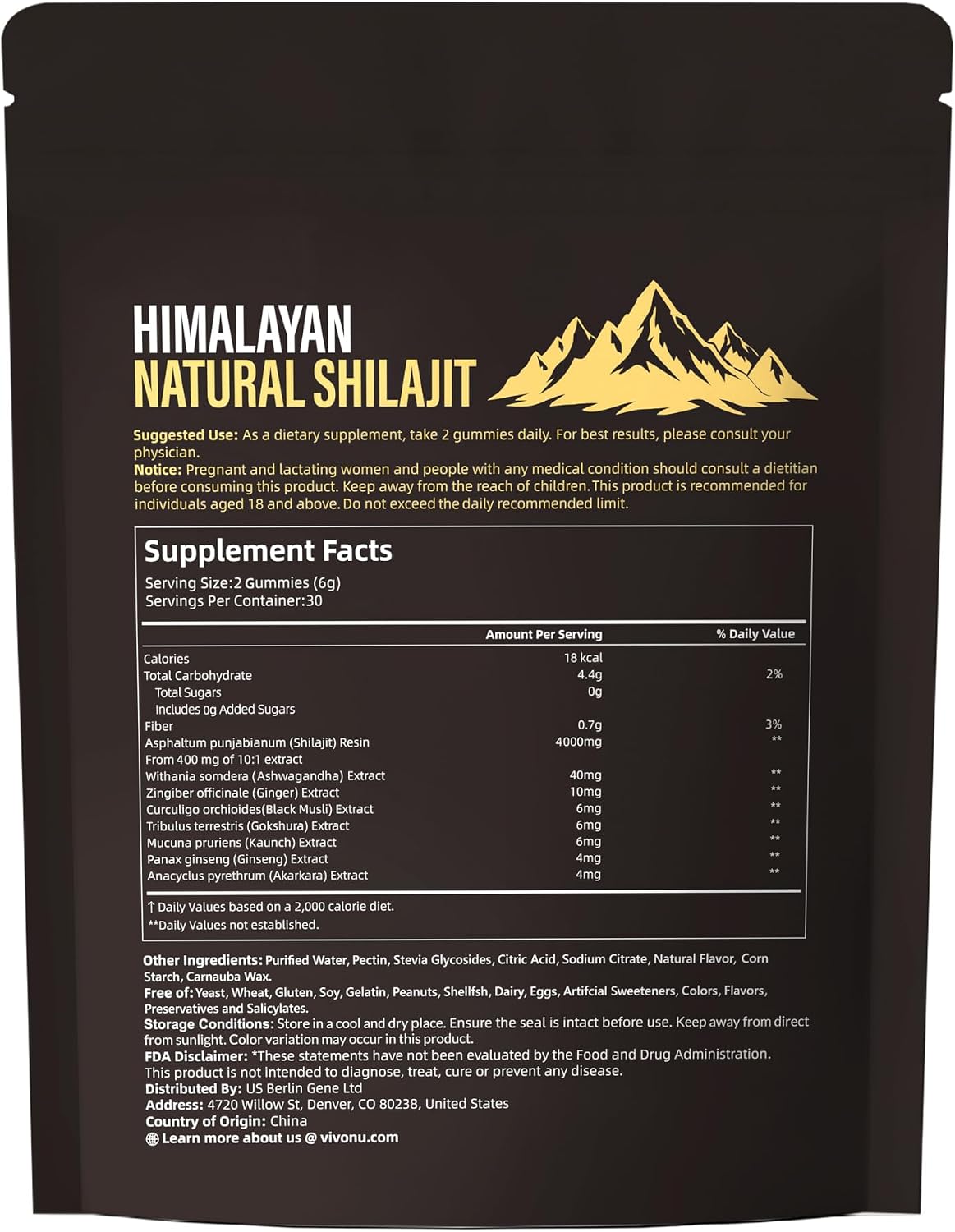 Himalayan Shilajit Gold Gummies