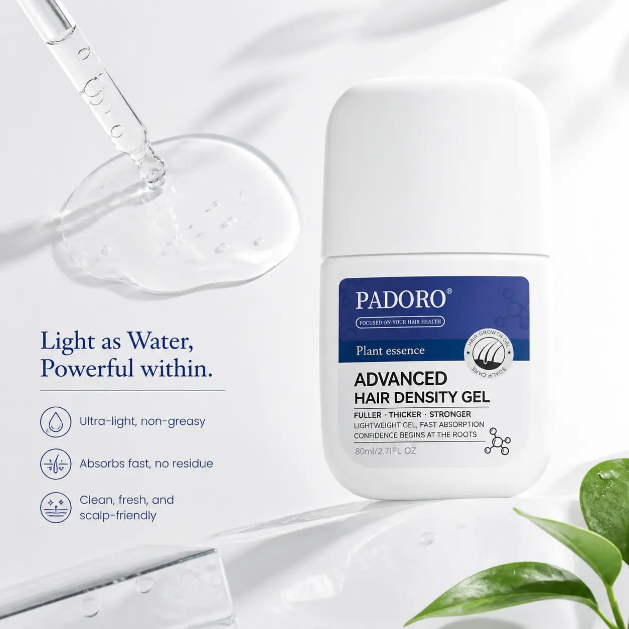 PADORO hair care application